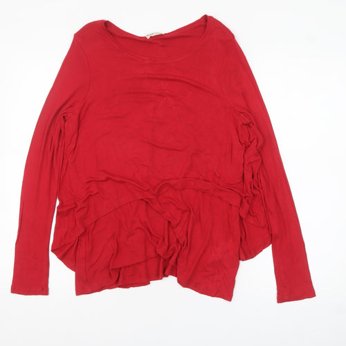 Phase Eight Women’s Red Long Sleeve Tunic Blouse Size 12