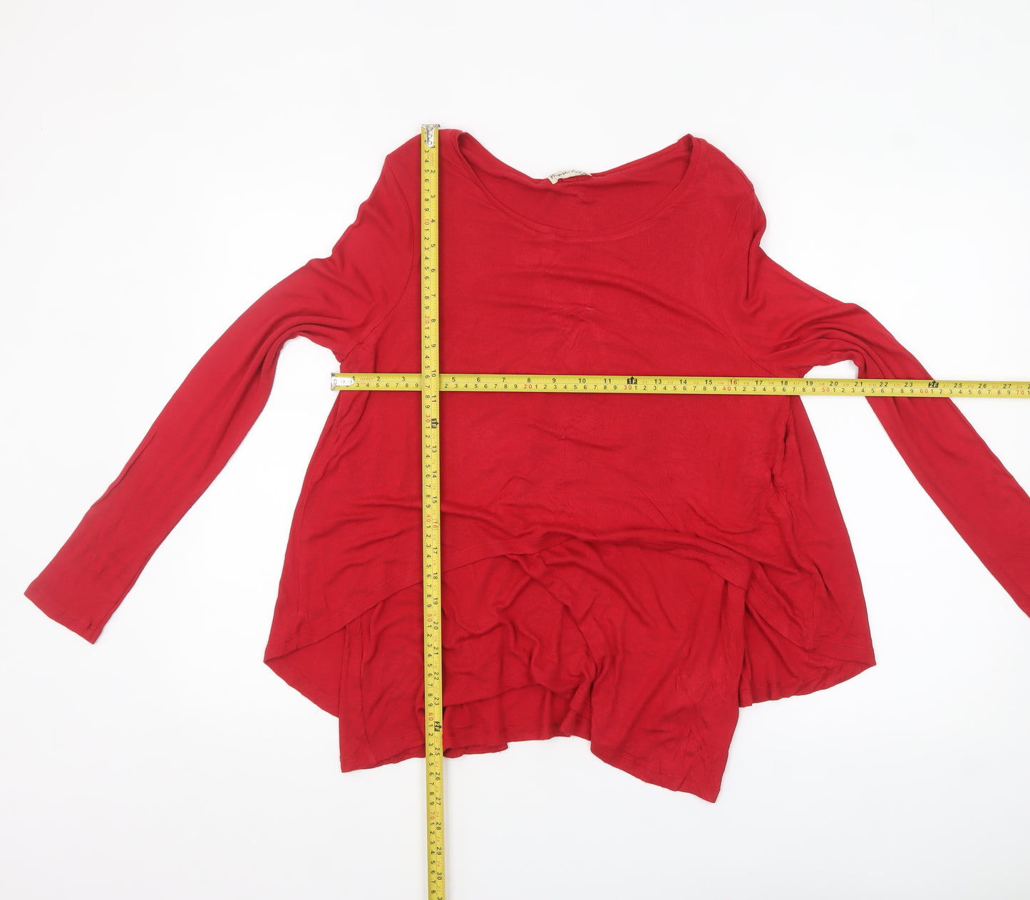 Phase Eight Women’s Red Long Sleeve Tunic Blouse Size 12