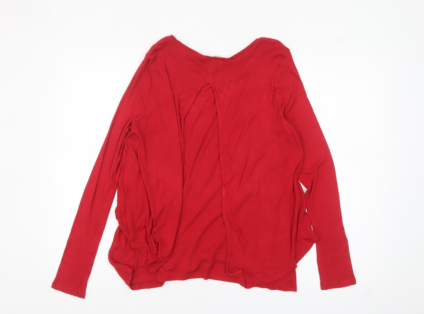 Phase Eight Women’s Red Long Sleeve Tunic Blouse Size 12