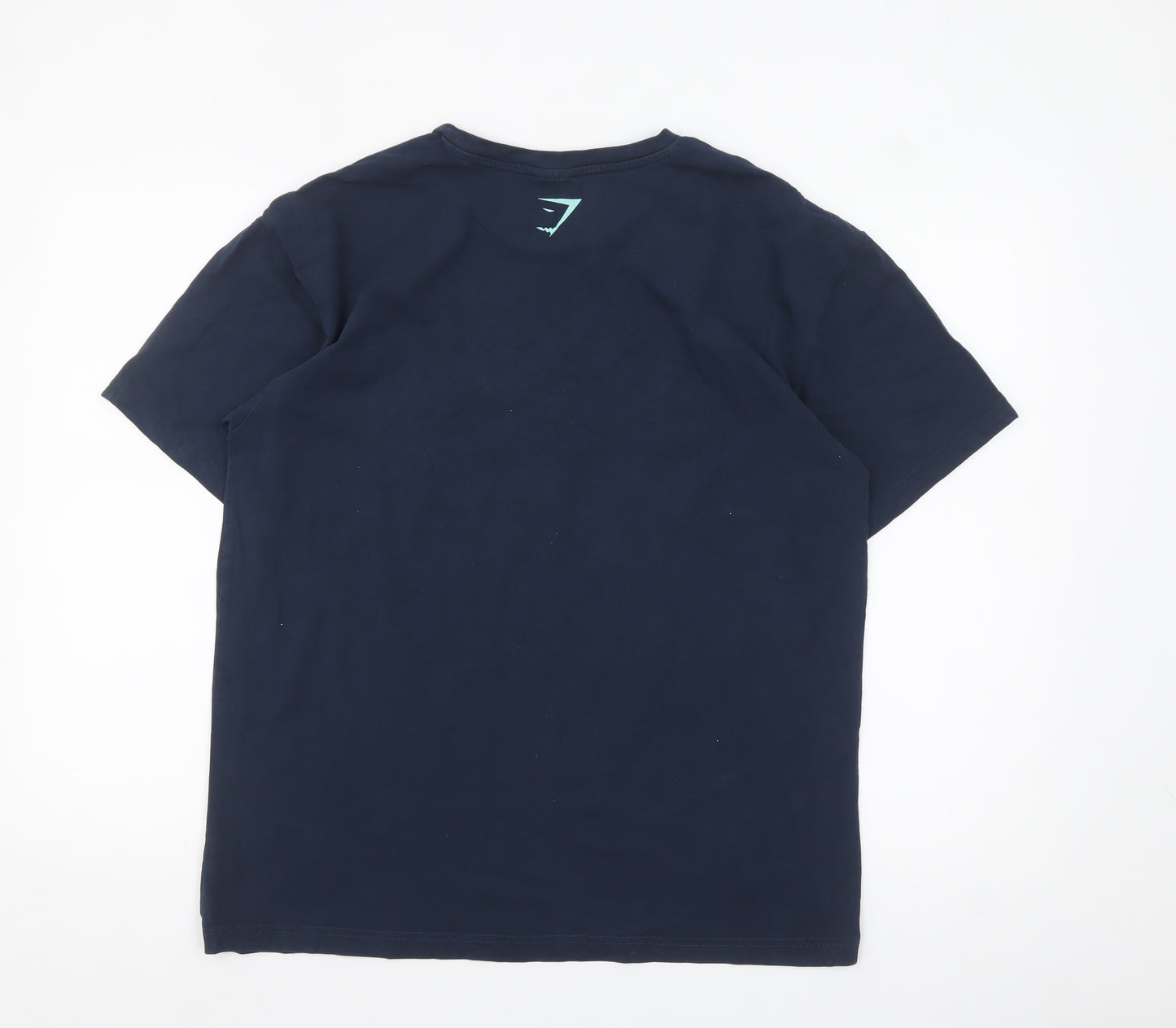 Gymshark Men’s Blue GSLC Graphic Cotton T-Shirt Size S