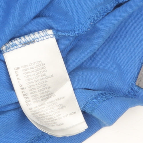 The North Face Men's Blue Cotton Graphic T-Shirt Size S