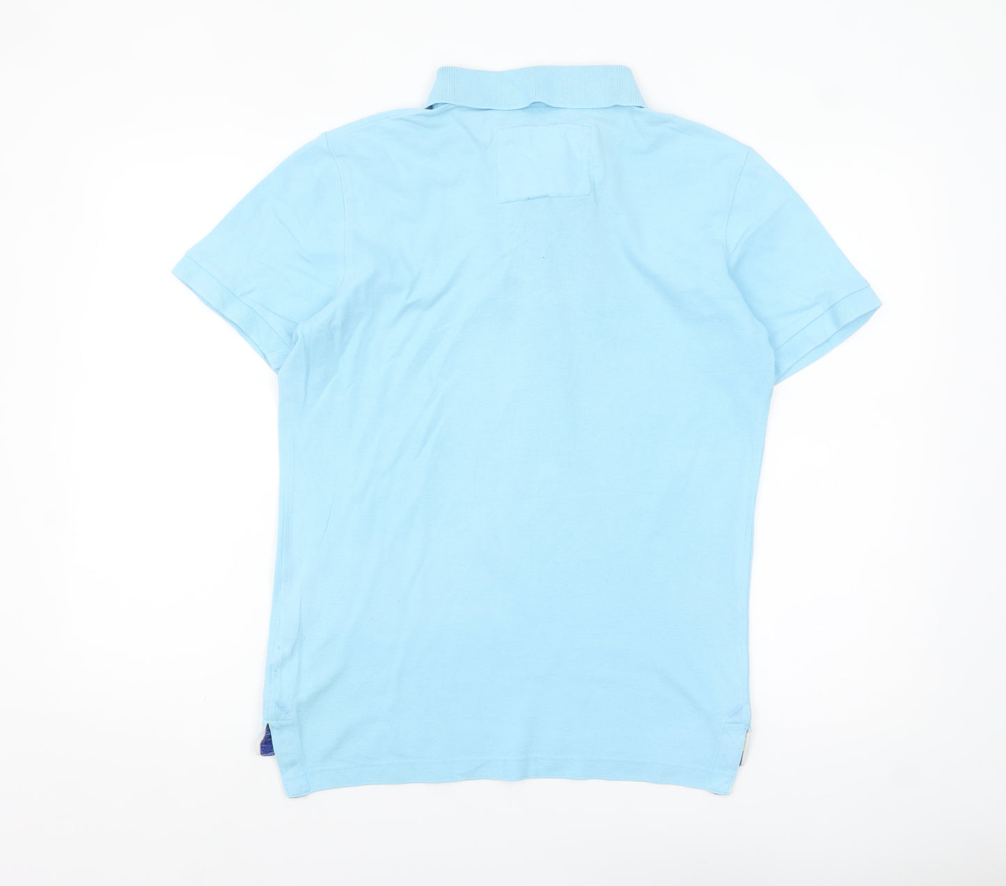 Abercrombie & Fitch Men’s Blue Muscle Fit Cotton Polo Shirt Size S
