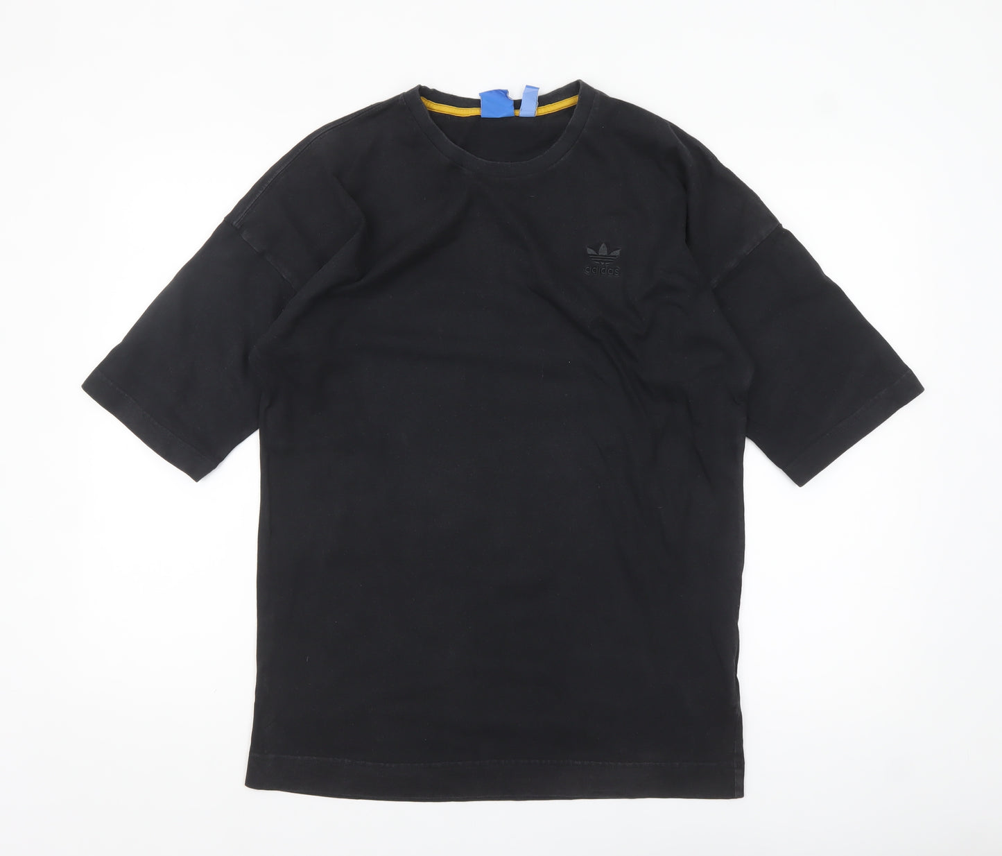 Adidas Men's Black Regular Fit Crew Neck Cotton T-Shirt M