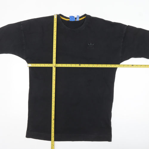 Adidas Men's Black Regular Fit Crew Neck Cotton T-Shirt M