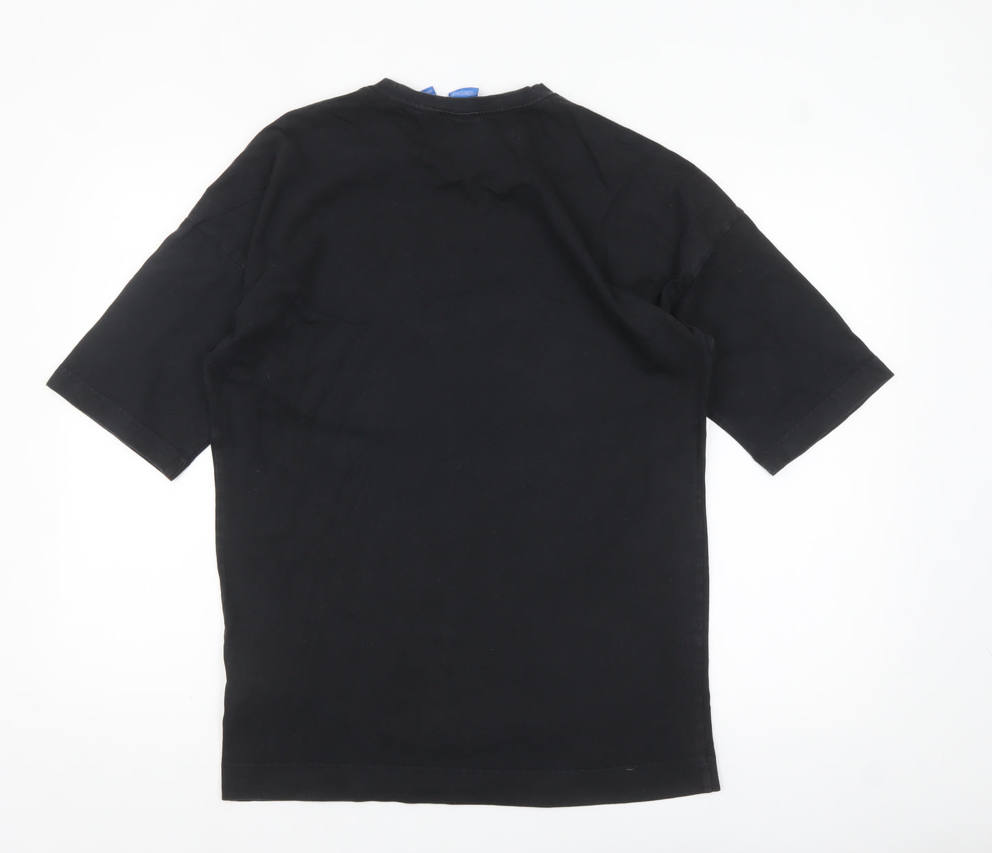 Adidas Men's Black Regular Fit Crew Neck Cotton T-Shirt M
