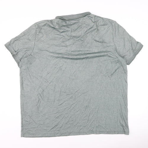 Tu Man Green 2XL Short Sleeve Cotton Polo Shirt