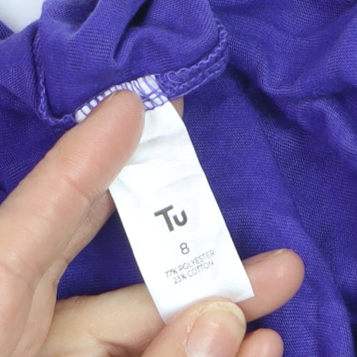 Tu Women’s Purple Active Tank Top Size 8 Sleeveless Jersey