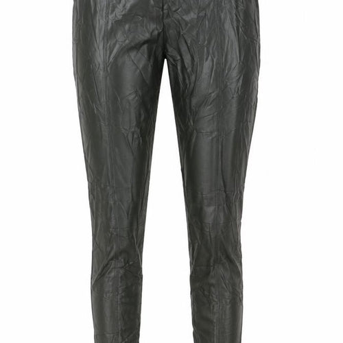 Marks and Spencer Women's Green Faux Leather Ankle Leggings Size 10 Long