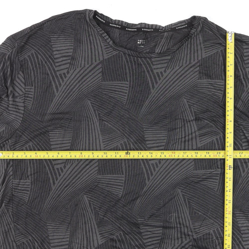 Marks and Spencer Goodmove Women’s Black Geometric Active T-Shirt Size 18