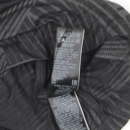 Marks and Spencer Goodmove Women’s Black Geometric Active T-Shirt Size 18