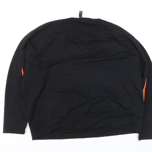 Adidas Women's Black Long Sleeve Pullover Sweatshirt Size 12
