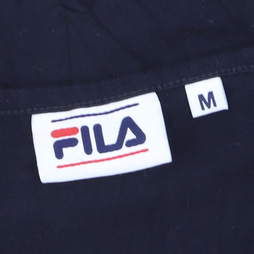 FILA Womens Black Yellow Tank Top M Sportswear Camisole Activewear