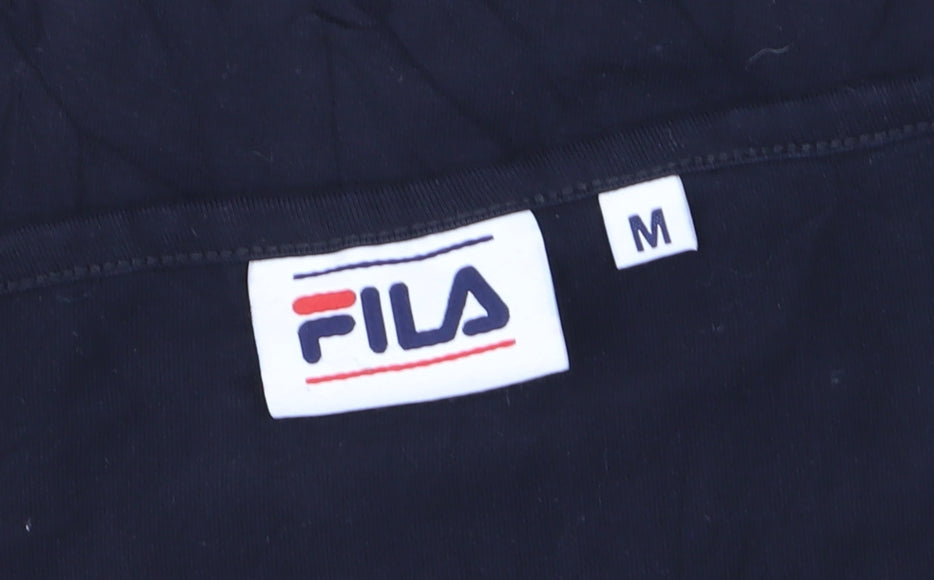 FILA Womens Black Yellow Tank Top M Sportswear Camisole Activewear