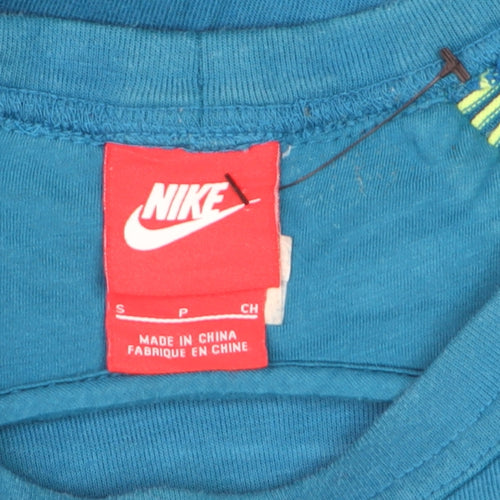 Nike Boys Blue Small Crew Neck Long Sleeve Pullover Sweatshirt