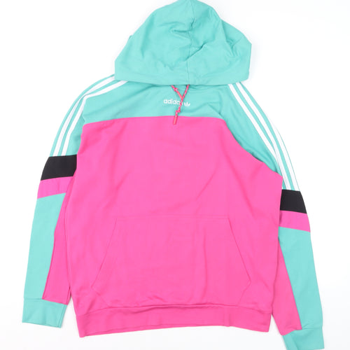 Adidas Women’s Multicoloured 100% Cotton Pullover Hoodie Size 8