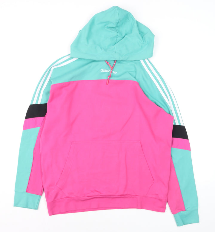 Adidas Women’s Multicoloured 100% Cotton Pullover Hoodie Size 8