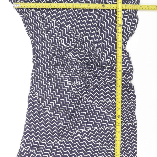 Principles by Ben de Lisi Women’s Blue Chevron Sheath Dress Size 12