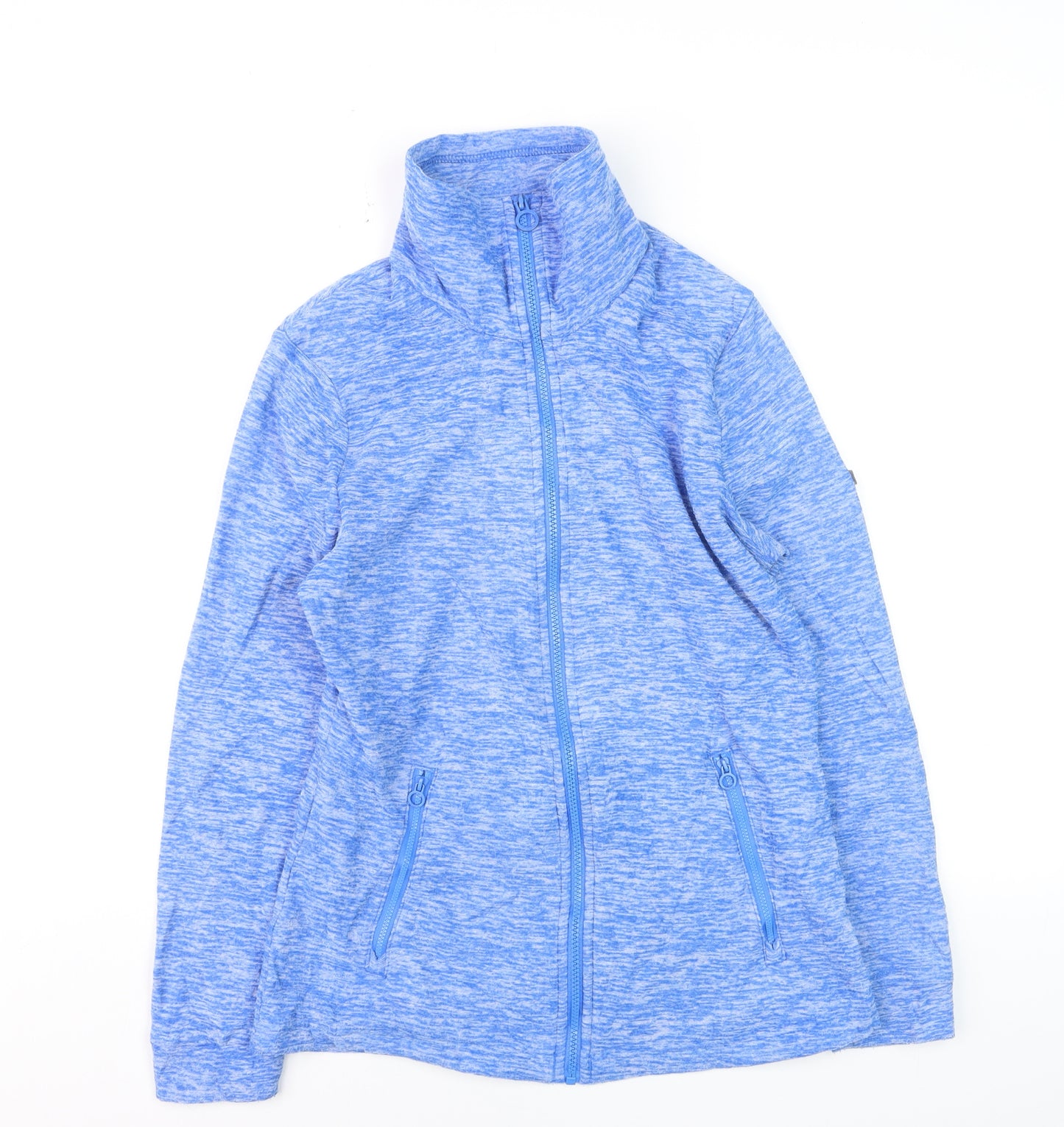 Regatta Women Blue Full Zip Fleece Jacket Size 10 Lightweight Breathable