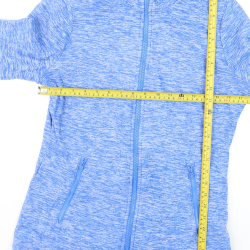 Regatta Women Blue Full Zip Fleece Jacket Size 10 Lightweight Breathable