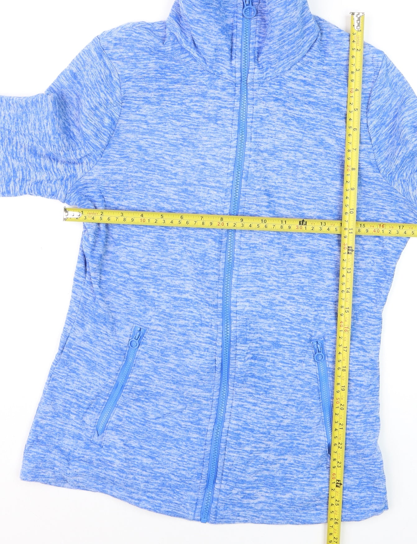 Regatta Women Blue Full Zip Fleece Jacket Size 10 Lightweight Breathable