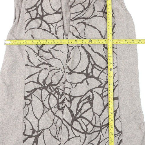 TIGI Women Beige Sleeveless Knit Cardigan Size 14/16