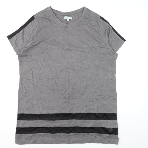 Capsule Leisure Women’s Grey T-Shirt Size 20 Mesh Trim Casual Top