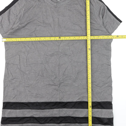 Capsule Leisure Women’s Grey T-Shirt Size 20 Mesh Trim Casual Top