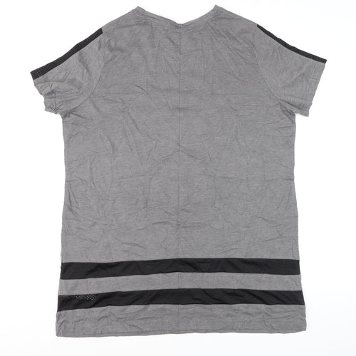 Capsule Leisure Women’s Grey T-Shirt Size 20 Mesh Trim Casual Top
