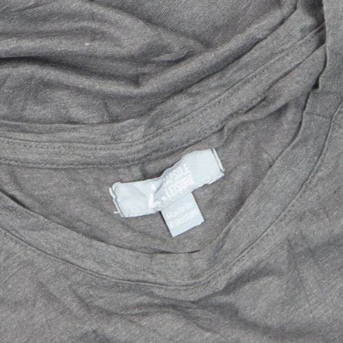 Capsule Leisure Women’s Grey T-Shirt Size 20 Mesh Trim Casual Top