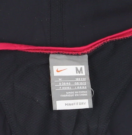 Nike Women's Black V-Neck Fitted Tank Top Size 10 Gym