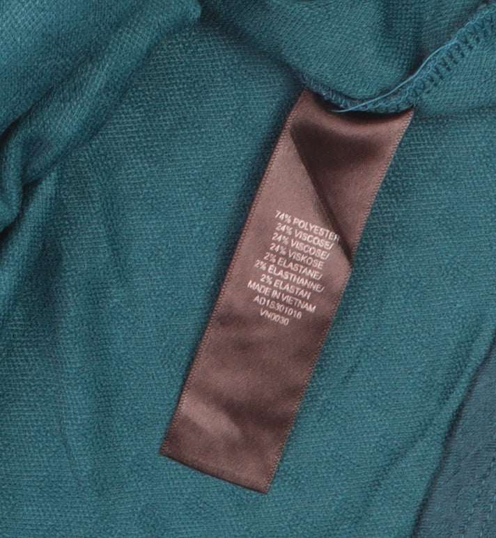 Adrianna Papell Women's Green 3/4 Sleeve Basic Blouse Size S