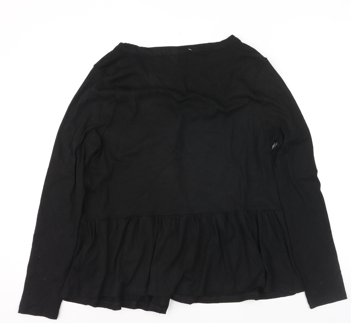 New Look Women’s Black V-Neck Button Cardigan Size 10