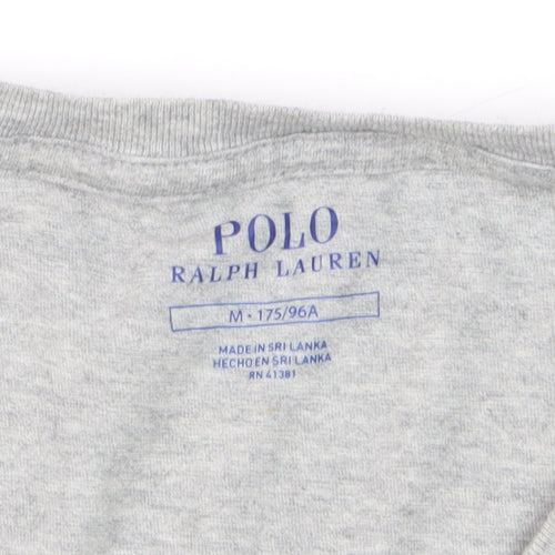 Ralph Lauren Men's Grey Crew Neck Cotton T-Shirt M