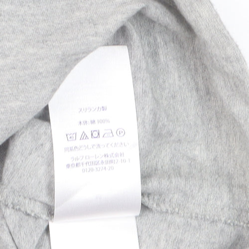 Ralph Lauren Men's Grey Crew Neck Cotton T-Shirt M