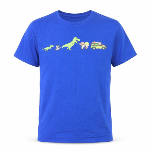 Lootwear Exclusive Men's Blue Jurassic Park Movie Cotton T-Shirt Size L