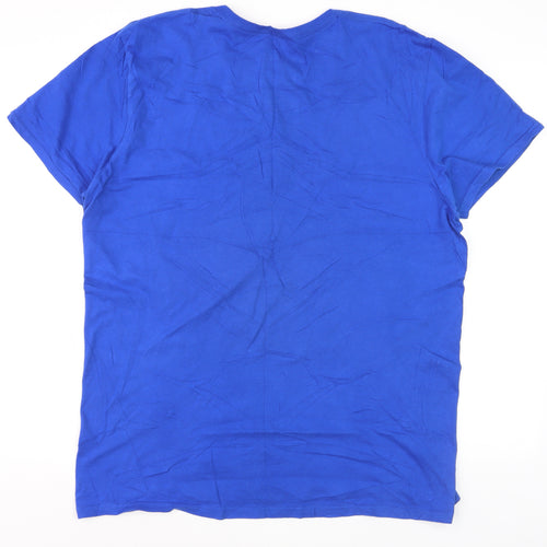 Lootwear Exclusive Men's Blue Jurassic Park Movie Cotton T-Shirt Size L