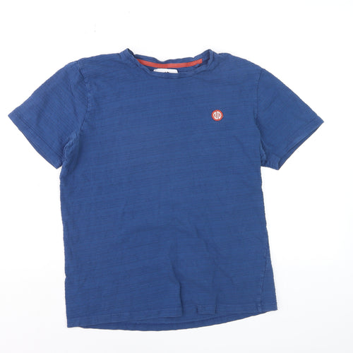 Nordam Men's Blue Crew Neck Short Sleeve Cotton T-Shirt M