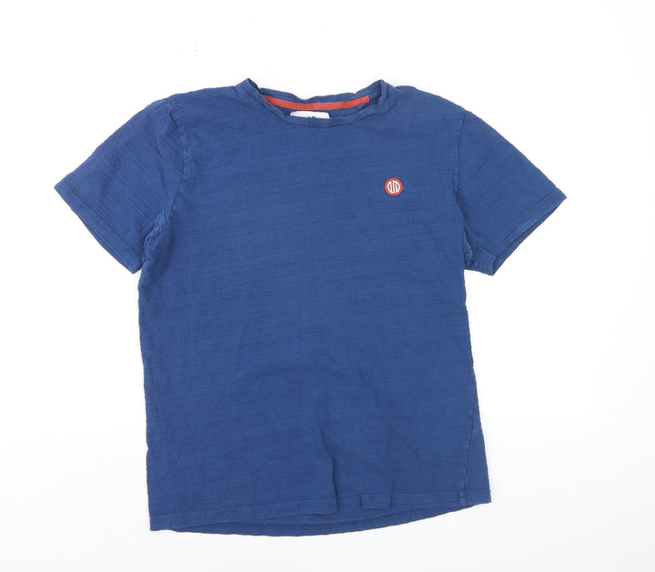 Nordam Men's Blue Crew Neck Short Sleeve Cotton T-Shirt M