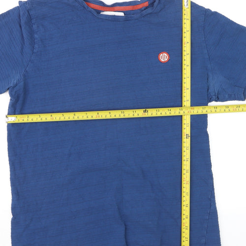 Nordam Men's Blue Crew Neck Short Sleeve Cotton T-Shirt M