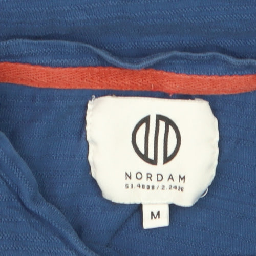 Nordam Men's Blue Crew Neck Short Sleeve Cotton T-Shirt M