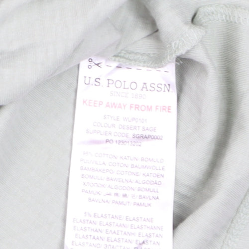 U.S. Polo Assn. Men's Green 2XL Short Sleeve Cotton Polo Shirt