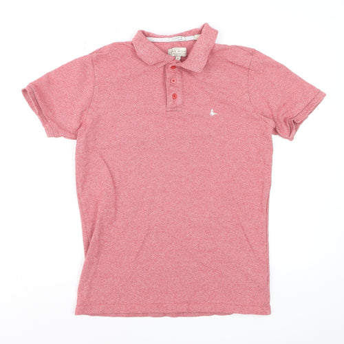 Jack Wills Men’s Red Classic Fit Polo Shirt Size M Short Sleeve
