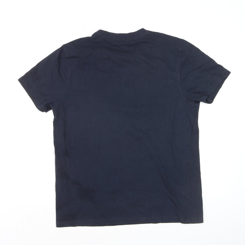 Mountain Warehouse Men's Navy ISOCool Quick Dry T-Shirt S Lake District Map