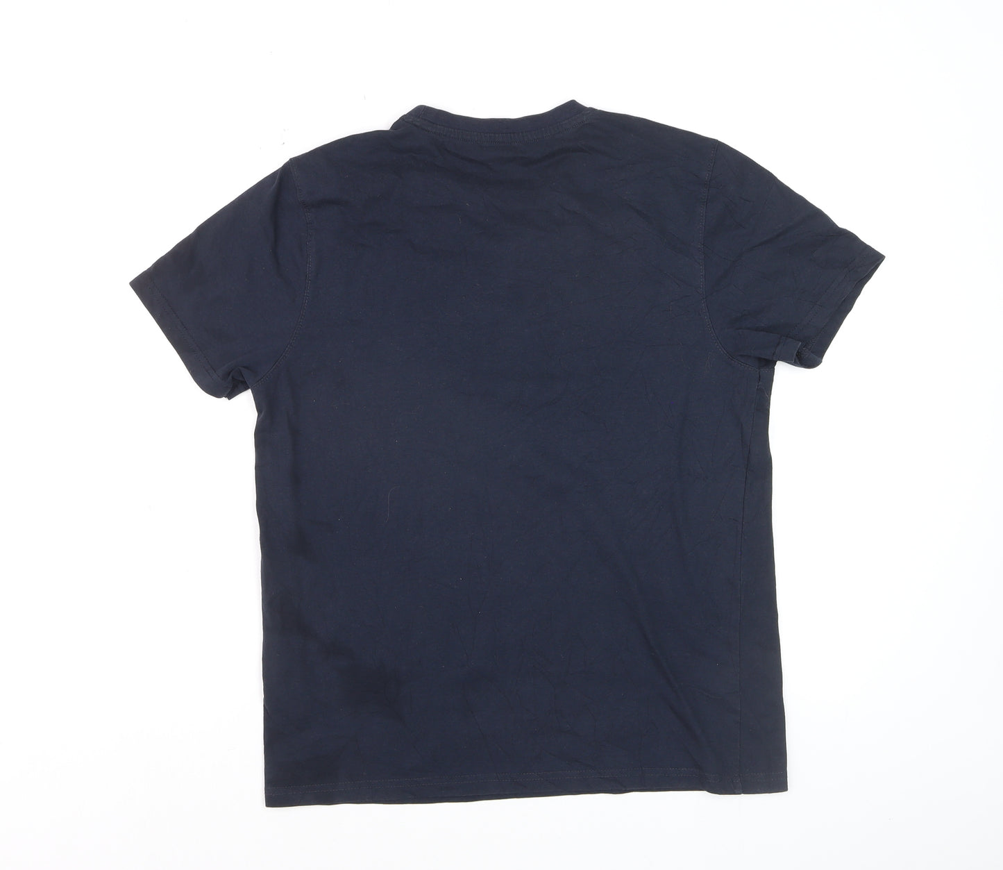 Mountain Warehouse Men's Navy ISOCool Quick Dry T-Shirt S Lake District Map