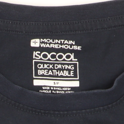Mountain Warehouse Men's Navy ISOCool Quick Dry T-Shirt S Lake District Map
