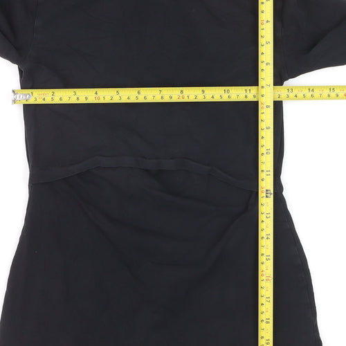 Anna Field Women’s Black Long Sleeve Basic Jersey T-Shirt Size S