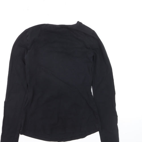Anna Field Women’s Black Long Sleeve Basic Jersey T-Shirt Size S