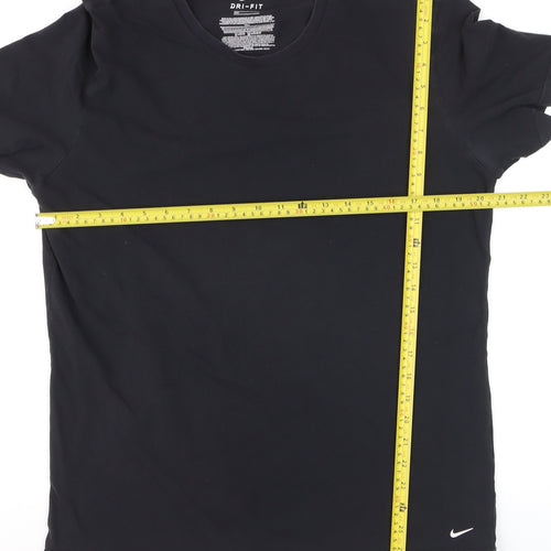 Nike Men's Black Dri-FIT Sports T-Shirt XL Athletic Fit