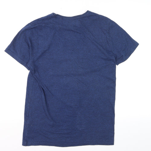 Volkswagen Mens Blue Graphic Transporter T-Shirt Size S