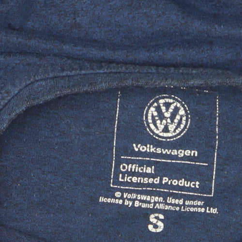 Volkswagen Mens Blue Graphic Transporter T-Shirt Size S